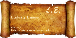 Ludvig Emese névjegykártya